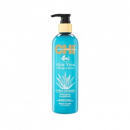 CHI ALOE VERA garbanas išryškinantis kondicionierius su alavijais ir agavų sultimis 340 ml