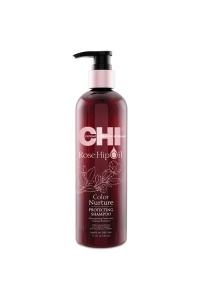 CHI ROSE HIP OIL šampūnas dažytiems plaukams su erškėtuogių aliejumi 340 ml