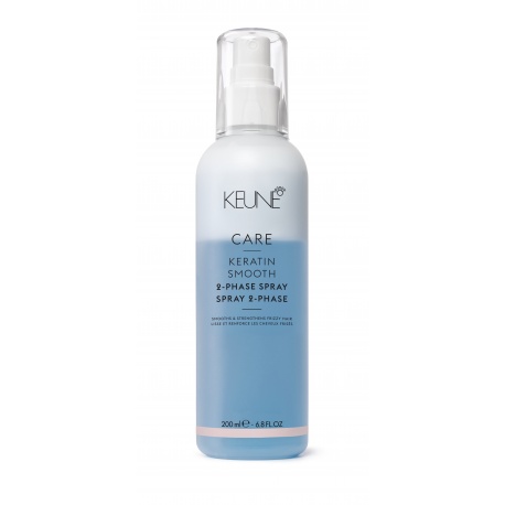 KEUNE CARE KERATIN SMOOTH dvifazis nenuskalaujamas kondicionierius plaukų glotninimui ir stiprinimui 200 ml