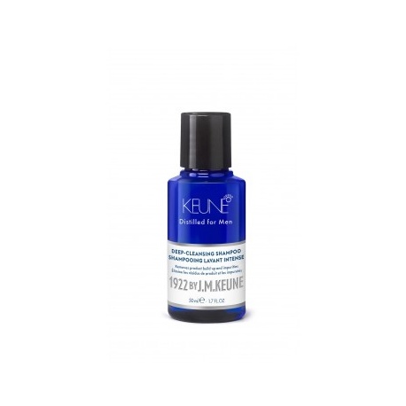 KEUNE 1922 BY J.M.KEUNE DEEP-CLEANSING vyriškas giliai valantis šampūnas (kelioninis) 50 ml