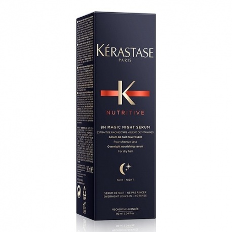 KERASTASE NUTRITIVE 8H MAGIC NIGHT SERUM nakktinis, maitinamasis grožio miego serumas 90 ml
