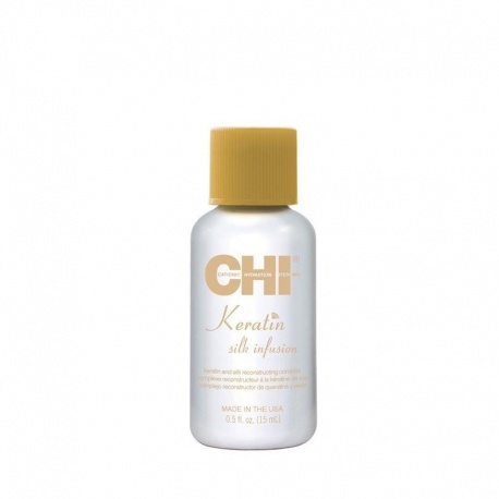 CHI KERATIN SILK INFUSION keratino ir šilko kompleksas plaukams 15 ml