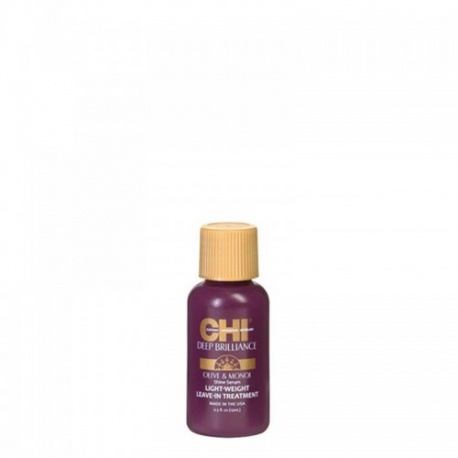 CHI DEEP BRILLIANCE nenuskalaujamas plaukų serumas su alyvugių ir Monoi aliejais 15 ml