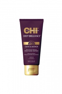 CHI DEEP BRILLIANCE stiprinamoji proteinų kaukė su alyvuogių ir Monoi aliejais 237 ml