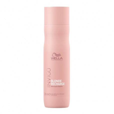 Wella Professionals INVIGO Cool Blonde Recharge Color Refreshing Shampoo Geltoną atspalvį neutralizuojantis šampūnas 250 ML