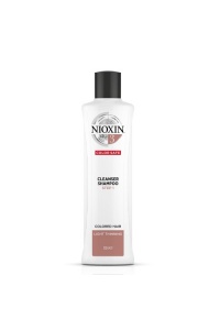 Nioxin SYS3 Cleanser Shampoo Plaukų ir galvos odos šampūnas dažytiems, nestipriai retėjantiems plaukams 300 ML