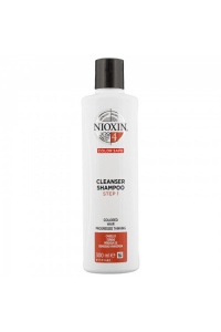 Nioxin SYS4 Cleanser Shampoo Plaukų ir galvos odos šampūnas dažytiems, stipriai retėjantiems plaukams 300 ML